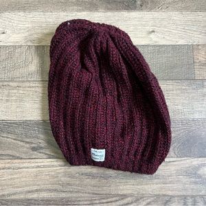 Madewell Burgundy Knit Hat